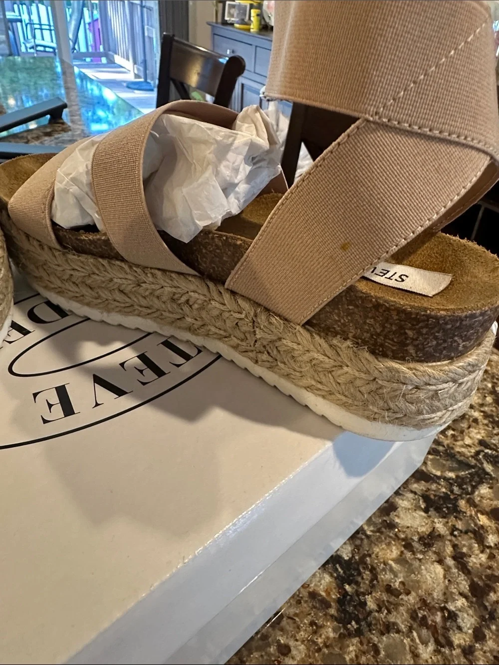 Steve Madden Blush Espadrille Platform Sandal